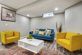 Modern 2 bedroom basement suite with kitchen and laundry